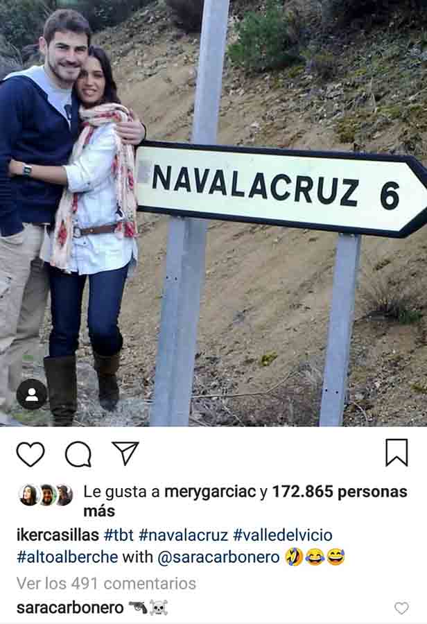 Iker Casillas y Sara Carbonero Navalacruz