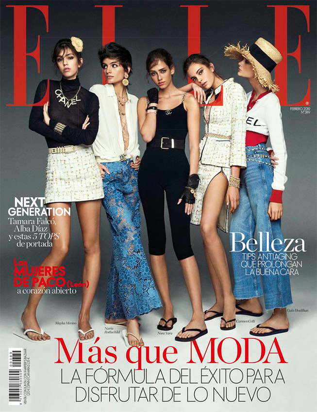 Portada febrero Elle Alba Díaz Tamara Falcó