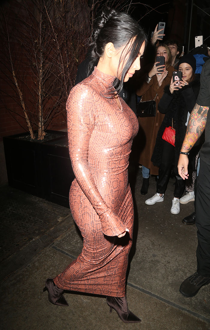 Vestido serpiente Kim Kardashian