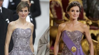 La reina Letizia lució el mismo vestido ocho años atrás /Gtres