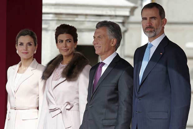 Reina Letizia, rey Felipe,, Juliana Awada, Mauricio Macri