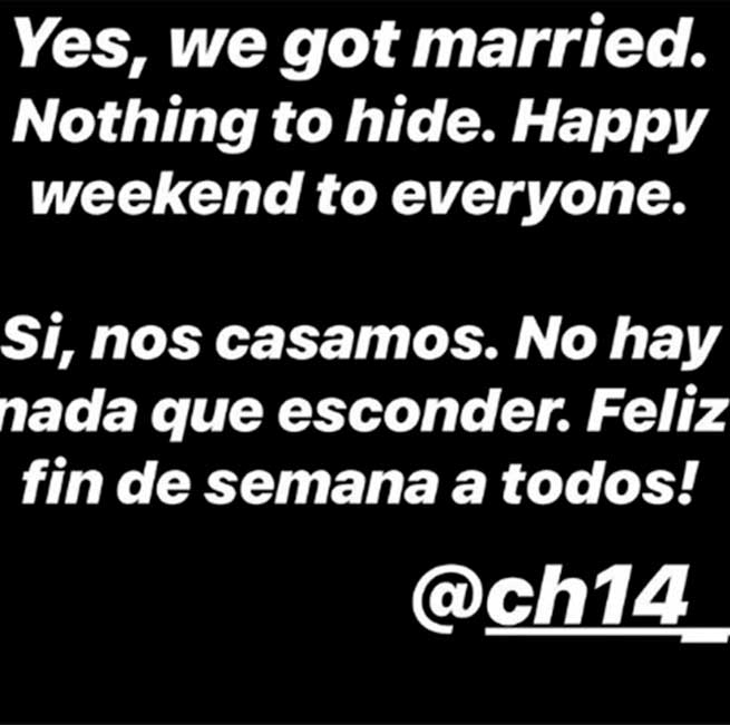 Chicharito Hernández y Sara Kohan se casan en secreto