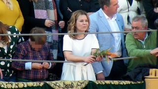 María José Campanario disfrutando de la última faena de Jesulín de Ubrique / Gtres
