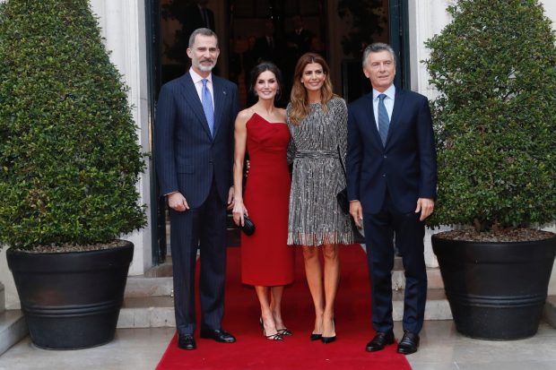 Los Reyes y los Macri en el Four Seasons 