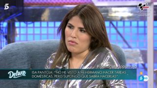 Isa Pantoja, durante su entrevista en ‘Sábado Deluxe’ / Telecinco.