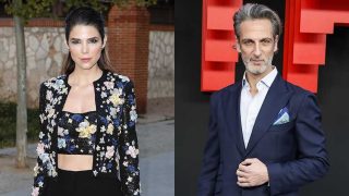 Juana Acosta y Ernesto Alterio no posaron juntos, pero fueron captados por las cámaras antes de entrar / GTRES