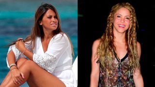 Antonella Roccuzzo y Shakira / Fotomontaje LOOK