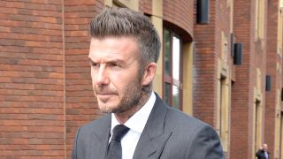 David Beckham saliendo de la Corte de Bromley / GTRES