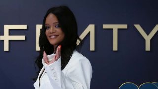 Rihanna durante la presentación de Fenty en París /Gtres