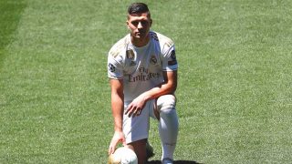 Luka Jovic, durante su presentación con el Real Madrid / Gtres