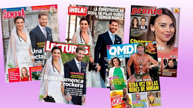 La boda de Pilar Rubio y Sergio Ramos adelanta las revistas