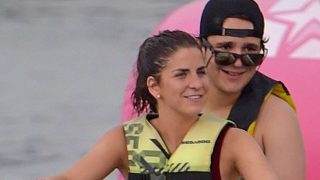 Mar Torres y Froilán durante el verano de 2017, en unas vacaciones en pareja / Gtres