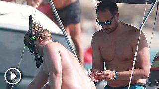 La ‘rabieta’ del hijo de Haakon de Noruega en sus vacaciones en Formentera / Gtres