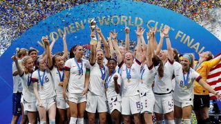 Las estadounidenses celebran su victoria en el mundial de fútbol femenino / Gtres