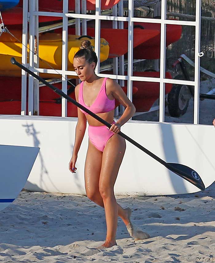 Aitana con bikini low cost de Asos en Ibiza