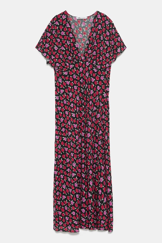 Vestido estampado floral de nueva colección / Zara