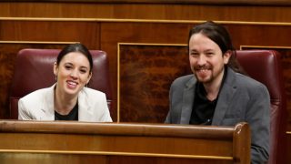 Pablo Iglesias e Irene Montero, durante una sesión del Congreso de los Diputados / Gtres.