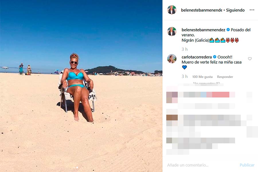 Bel N Esteban La Colaboradora De S Lvame Triunfa En Instagram Con Su Posado Del Verano En Bikini