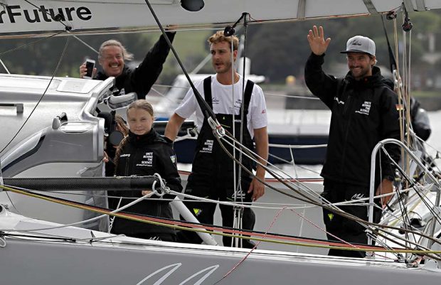 Pierre Casiraghi y Greta Thunberg