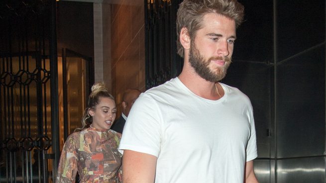 Liam Hemsworth y Miley Cyrus