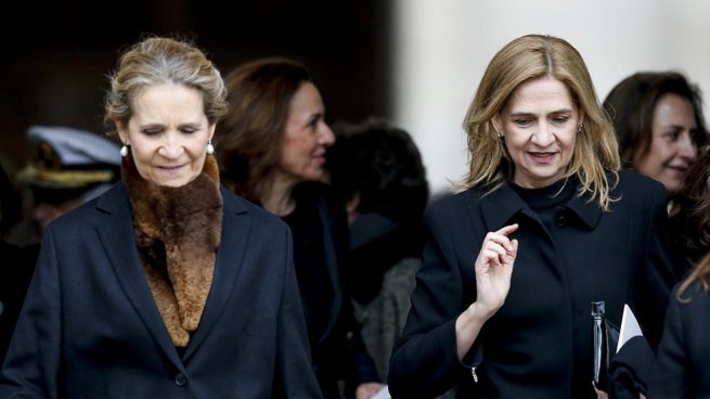 La infanta Elena y la infanta Cristina