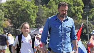 Ben Affleck y su hija Seraphina en una imagen de este sábado / Gtres