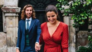 Marta Pombo y su novio en la boda de su hermana, María Pombo /Instagram