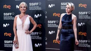 Cayetana Guillén Cuervo y Kristen Stewart en la primera noche del Festival de San Sebastián / GTRES