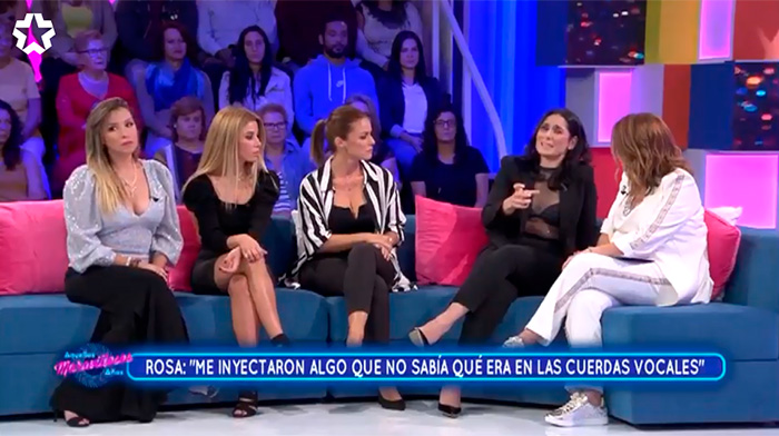 Toñi Moreno, Rosa López, Geno Machado, Natalia Rodríguez y Gisela