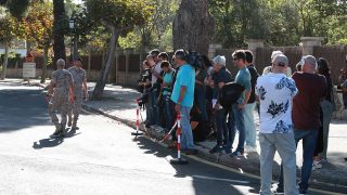 Entrada a la fortaleza de Pollença, donde se celebra la boda de Rafa Nadal y Xisca Perelló / Gtres