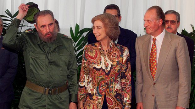 Fidel Castro, Sofía y Juan Carlos