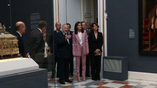 La reina Letizia durante su último acto oficial este martes (Foto: Gtres)