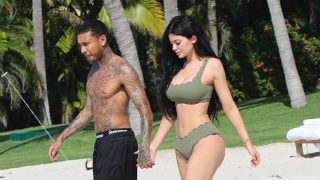 El rapero estadounidense Tyga junto con su exnovia, la celebrity Kylie Jenner (Foto: Gtres)