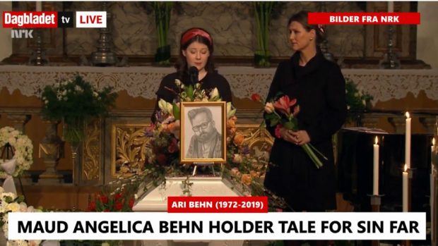 El retrato de Ari Behn y las palabras que traspasan el alma: la emoción de Maud Angelica en el funeral de su padre