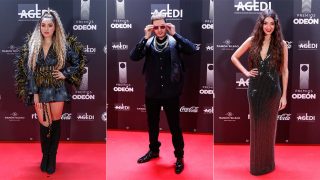 Lola Índigo, Omar Montes y Ana Guerra en los premios Odeón / Gtres