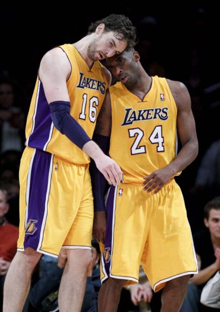 Pau Gasol y Kobe Bryant 