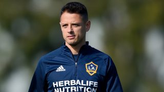 Chicharito durante un entrenamiento con el LA Galaxy / Gtres