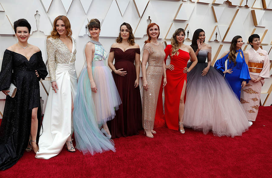 Gisela junto al resto de actrices internacionales que han puesto voz a Elsa en Frozen / GTRES