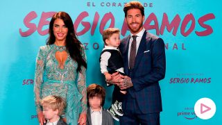 Pilar Rubio y Sergio Ramos con sus tres hijos en una imagen de archivo / Gtres
