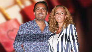 Rocío Carrasco y Fidel Albiac en un fotomontaje de Look