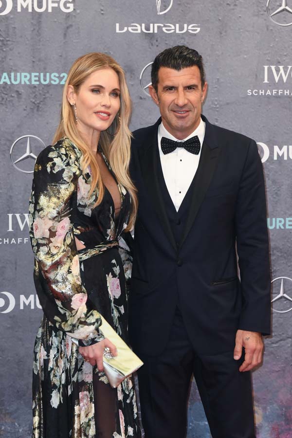 Helen Svedin y Luis Figo