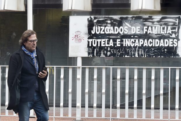 Pepe Navarro llegando a los Juzgados de la familia , tutela e incapacidades de Madrid en 2018/Gtres