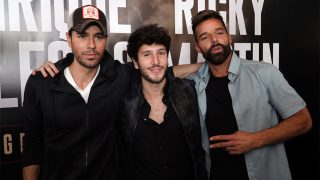 Enrique Iglesias, Sebastián Yatra y Ricky Martin en la presentación de su gira / Gtres