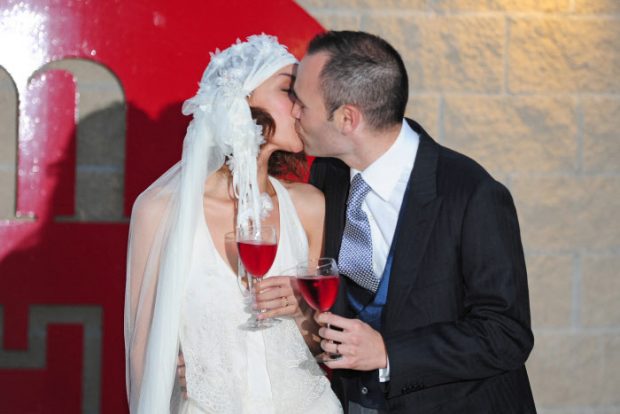 La boda entre Anna Ortiz y el jugador de fútbol Andrés Iniesta. Imagen de archivo / GTres