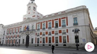 Puerta del Sol de Madrid vacía por el coronavirus./ GTRES