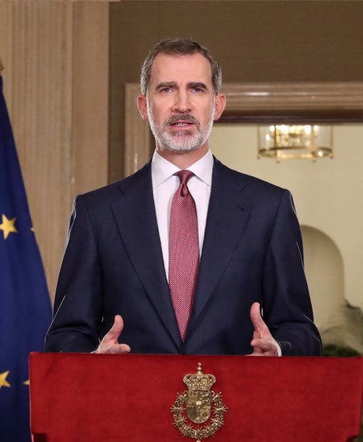 Felipe VI durante su discurso acerca de la crisis del coronavirus / Imagen de Casa de S.M. el Rey