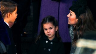 Kate Middleton y sus hijos, el príncipe Jorge y la princesa Carlota en una imagen de archivo. /Gtres