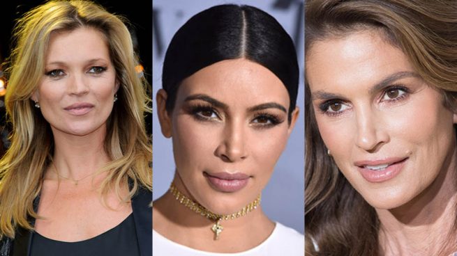 Kate Moss, Kim Kardashian y Cindy Crawford