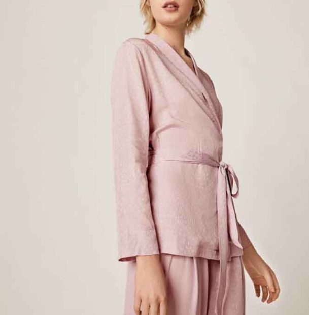 Pijama rosa pastel de Oysho