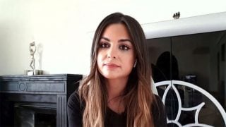 Alexia Rivas durante su intervención eón 